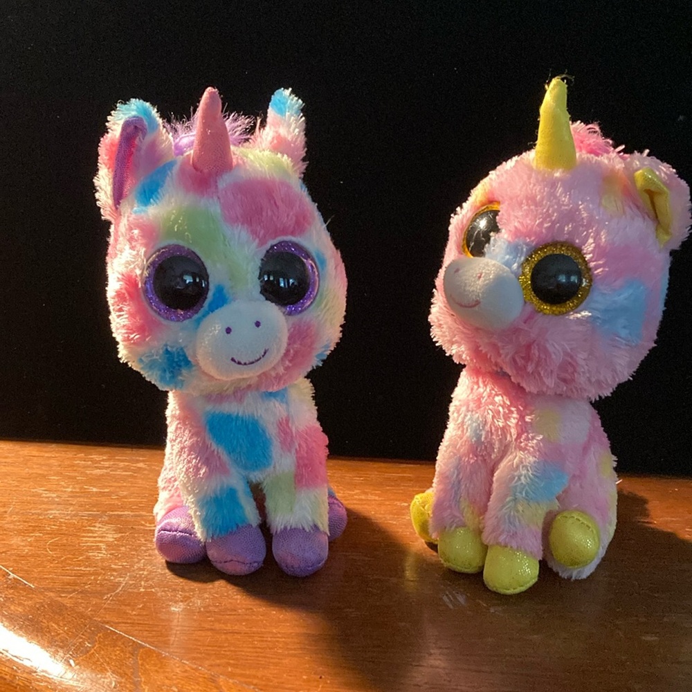Ty Beanie Boos Wishful and Fantasia set